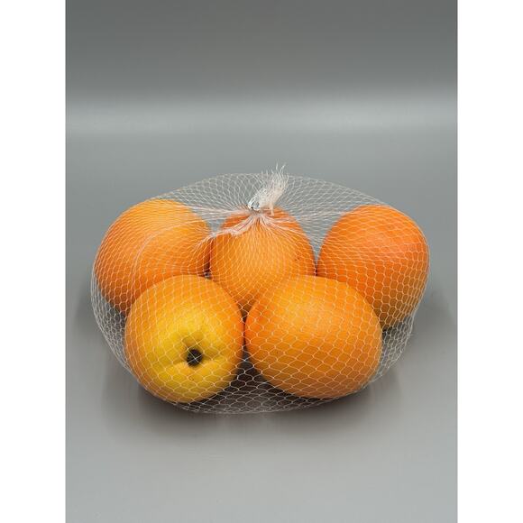 Realistic Oranges Fake Fruit Artificial 5 Pieces Props Play - Picture 1 of 3